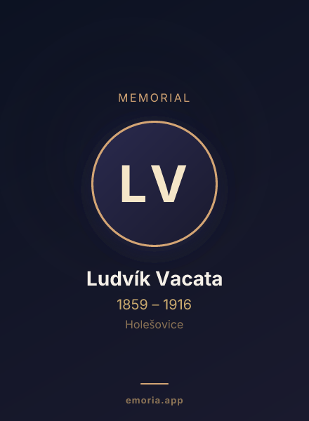 Memorial portrait of Ludvík Vacata