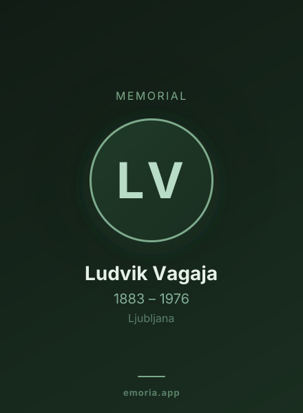 Memorial portrait of Ludvik Vagaja