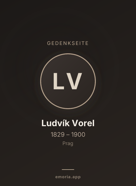 Gedenkportrait von Ludvík Vorel