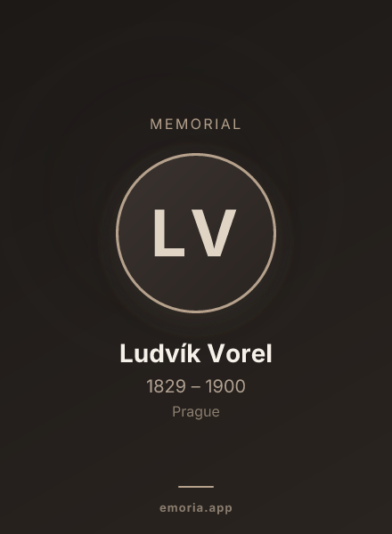 Memorial portrait of Ludvík Vorel