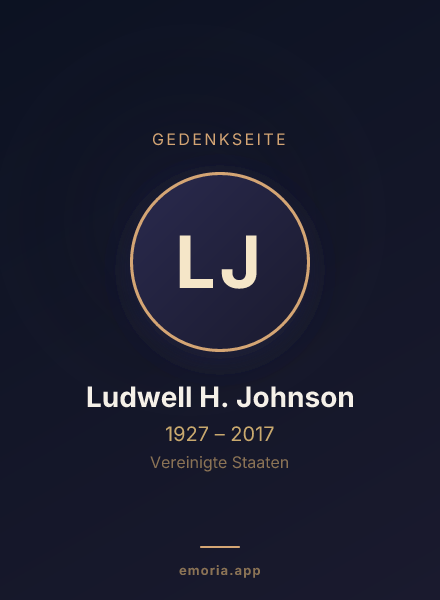 Gedenkportrait von Ludwell H. Johnson