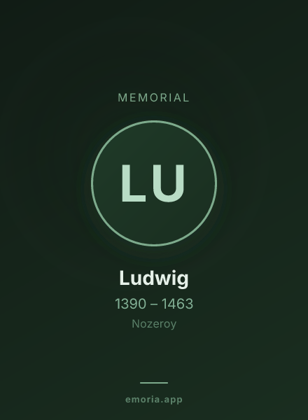 Memorial portrait of Ludwig