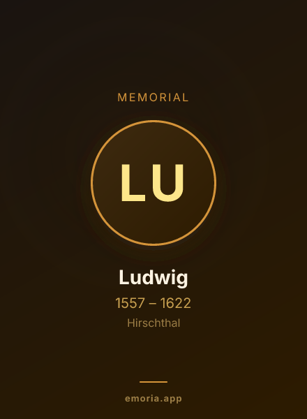 Memorial portrait of Ludwig
