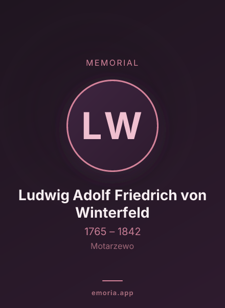 Memorial portrait of Ludwig Adolf Friedrich von Winterfeld