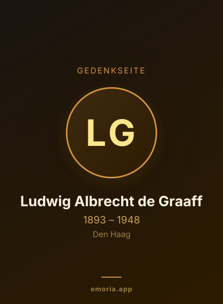 Gedenkportrait von Ludwig Albrecht de Graaff