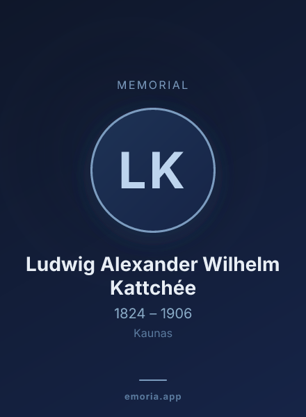 Memorial portrait of Ludwig Alexander Wilhelm Kattchée