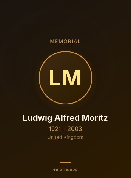 Memorial portrait of Ludwig Alfred Moritz