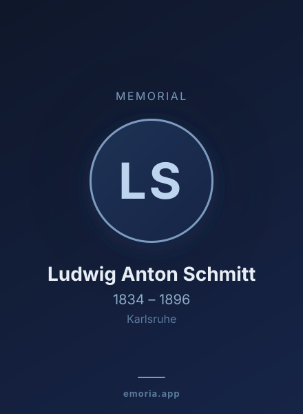 Memorial portrait of Ludwig Anton Schmitt