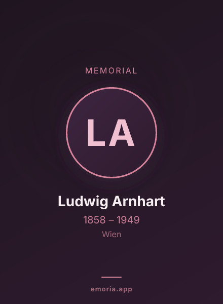 Memorial portrait of Ludwig Arnhart