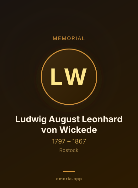 Memorial portrait of Ludwig August Leonhard von Wickede