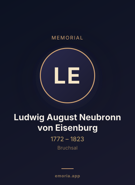Memorial portrait of Ludwig August Neubronn von Eisenburg