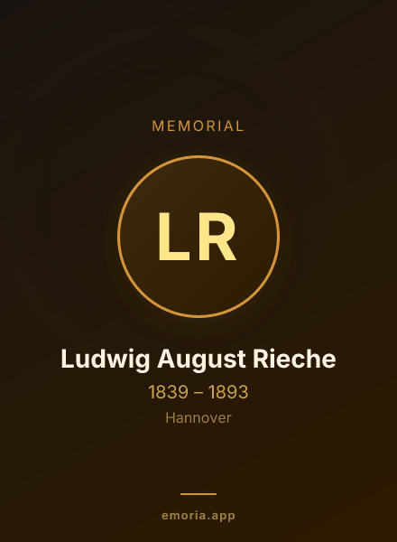 Memorial portrait of Ludwig August Rieche