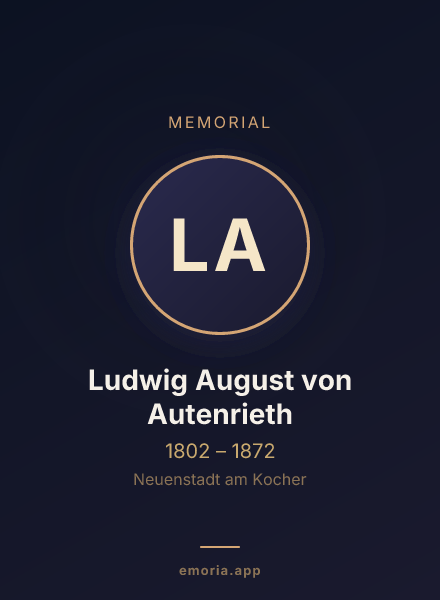 Memorial portrait of Ludwig August von Autenrieth