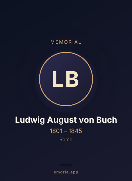 Memorial portrait of Ludwig August von Buch