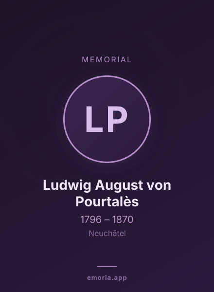 Memorial portrait of Ludwig August von Pourtalès