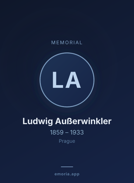 Memorial portrait of Ludwig Außerwinkler