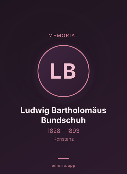 Memorial portrait of Ludwig Bartholomäus Bundschuh
