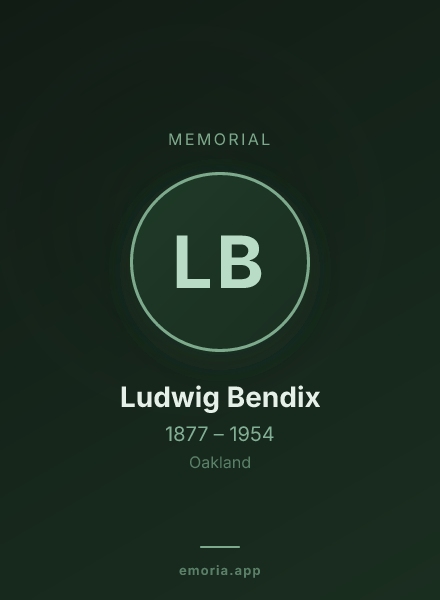 Memorial portrait of Ludwig Bendix