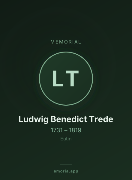 Memorial portrait of Ludwig Benedict Trede
