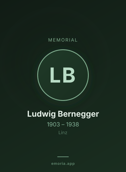 Memorial portrait of Ludwig Bernegger