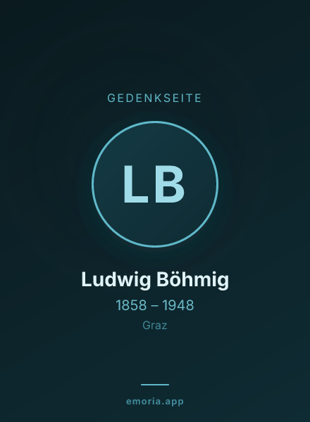 Gedenkportrait von Ludwig Böhmig