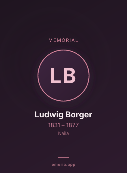 Memorial portrait of Ludwig Borger