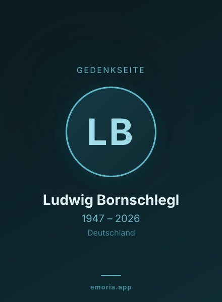 Gedenkportrait von Ludwig Bornschlegl
