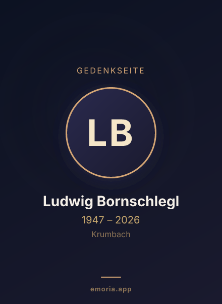 Gedenkportrait von Ludwig Bornschlegl