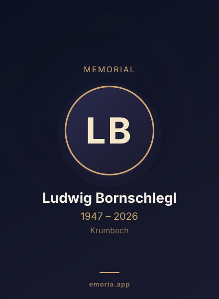 Memorial portrait of Ludwig Bornschlegl