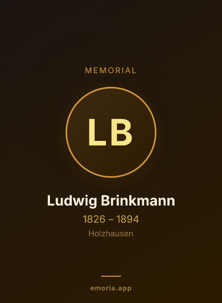 Memorial portrait of Ludwig Brinkmann