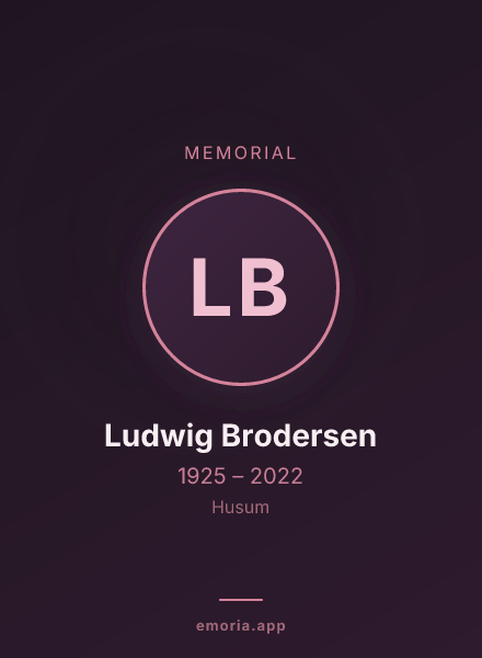 Memorial portrait of Ludwig Brodersen