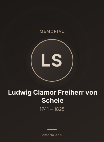 Memorial portrait of Ludwig Clamor Freiherr von Schele