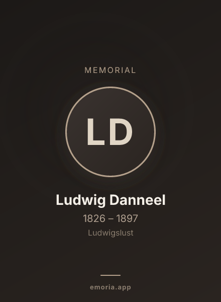 Memorial portrait of Ludwig Danneel