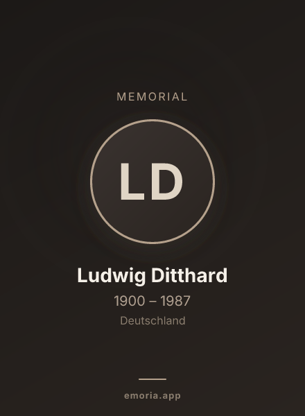 Memorial portrait of Ludwig Ditthard