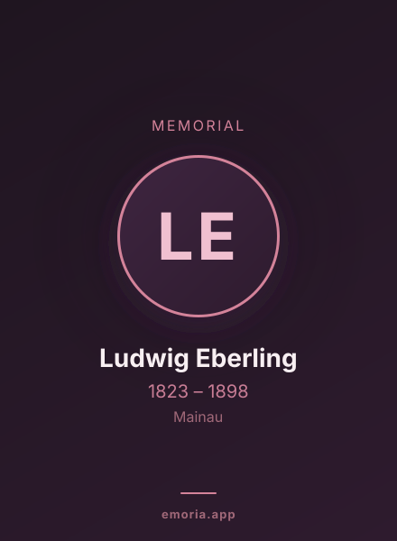 Memorial portrait of Ludwig Eberling