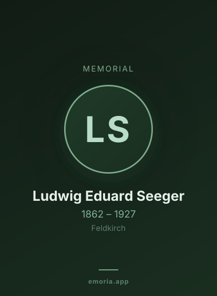 Memorial portrait of Ludwig Eduard Seeger