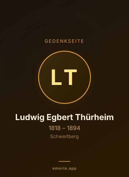 Gedenkportrait von Ludwig Egbert Thürheim