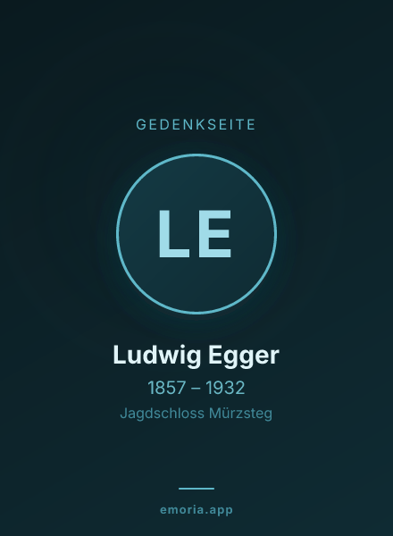 Gedenkportrait von Ludwig Egger
