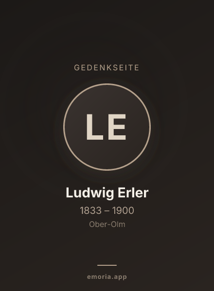 Gedenkportrait von Ludwig Erler