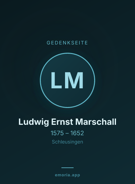 Gedenkportrait von Ludwig Ernst Marschall