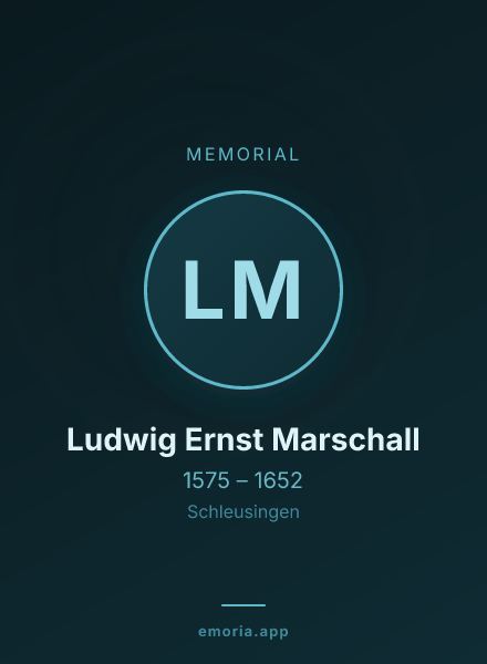 Memorial portrait of Ludwig Ernst Marschall