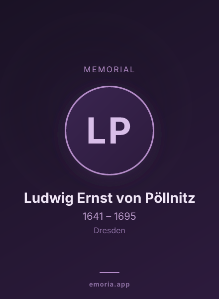 Memorial portrait of Ludwig Ernst von Pöllnitz