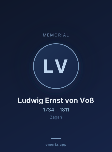 Memorial portrait of Ludwig Ernst von Voß
