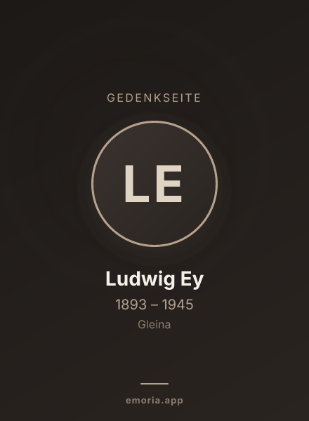 Gedenkportrait von Ludwig Ey