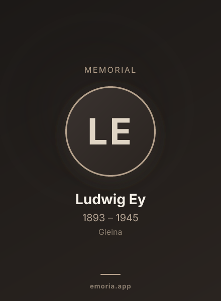 Memorial portrait of Ludwig Ey