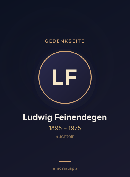 Gedenkportrait von Ludwig Feinendegen