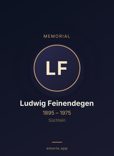 Memorial portrait of Ludwig Feinendegen