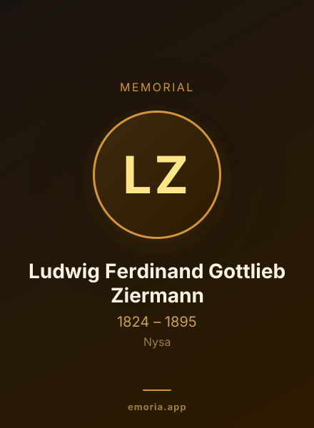 Memorial portrait of Ludwig Ferdinand Gottlieb Ziermann
