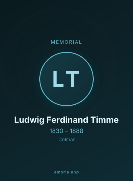 Memorial portrait of Ludwig Ferdinand Timme