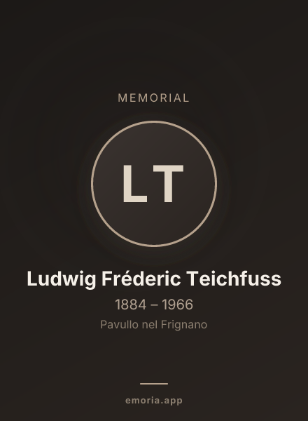 Memorial portrait of Ludwig Fréderic Teichfuss
